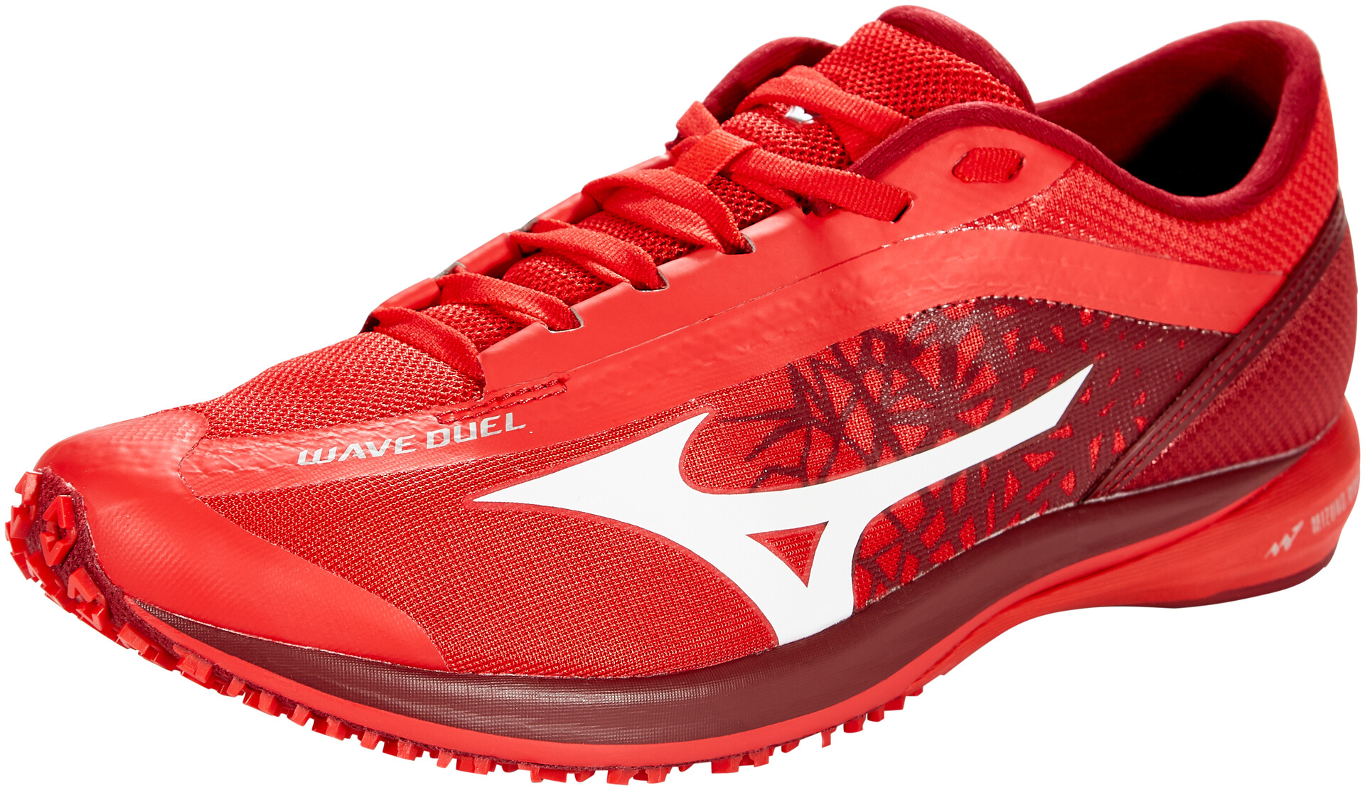 red mizuno running shoes